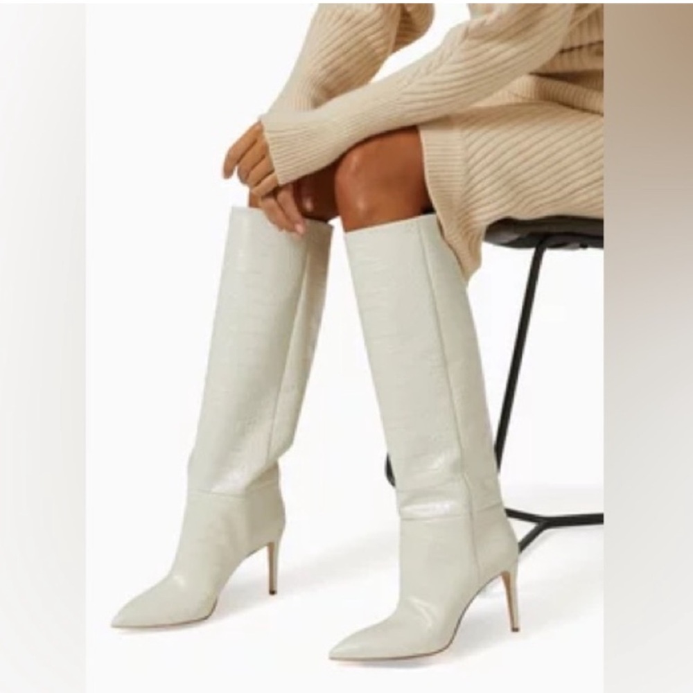 Creamy Knee Boots